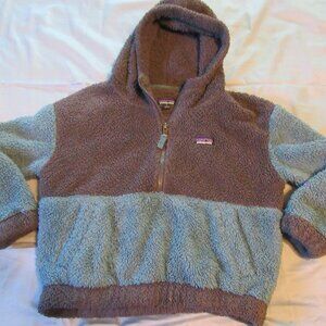 Kids / Girls Patagonia Los Gatos Hooded Sweatshirt Sz M Gray / Blue